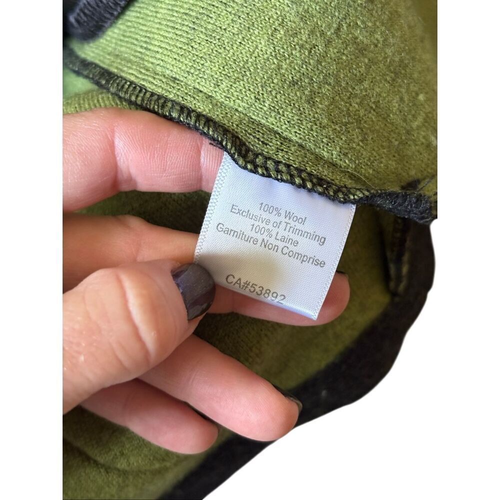Icelandic Design Hepburn Wool Jacket Size S Green Button Front - Picture 8 of 14